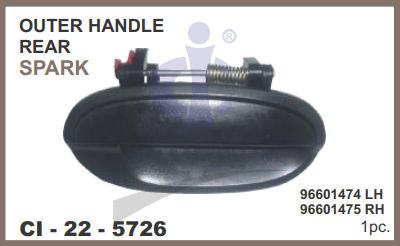 CI-5726 Outer Handle Chevrolet Spark Rear