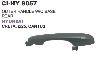 CI-9057 Outer Handle Without Base Hyundai Creta Rear